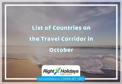 List of Countries on the Travel Corridor in October